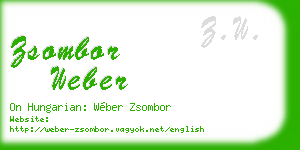 zsombor weber business card